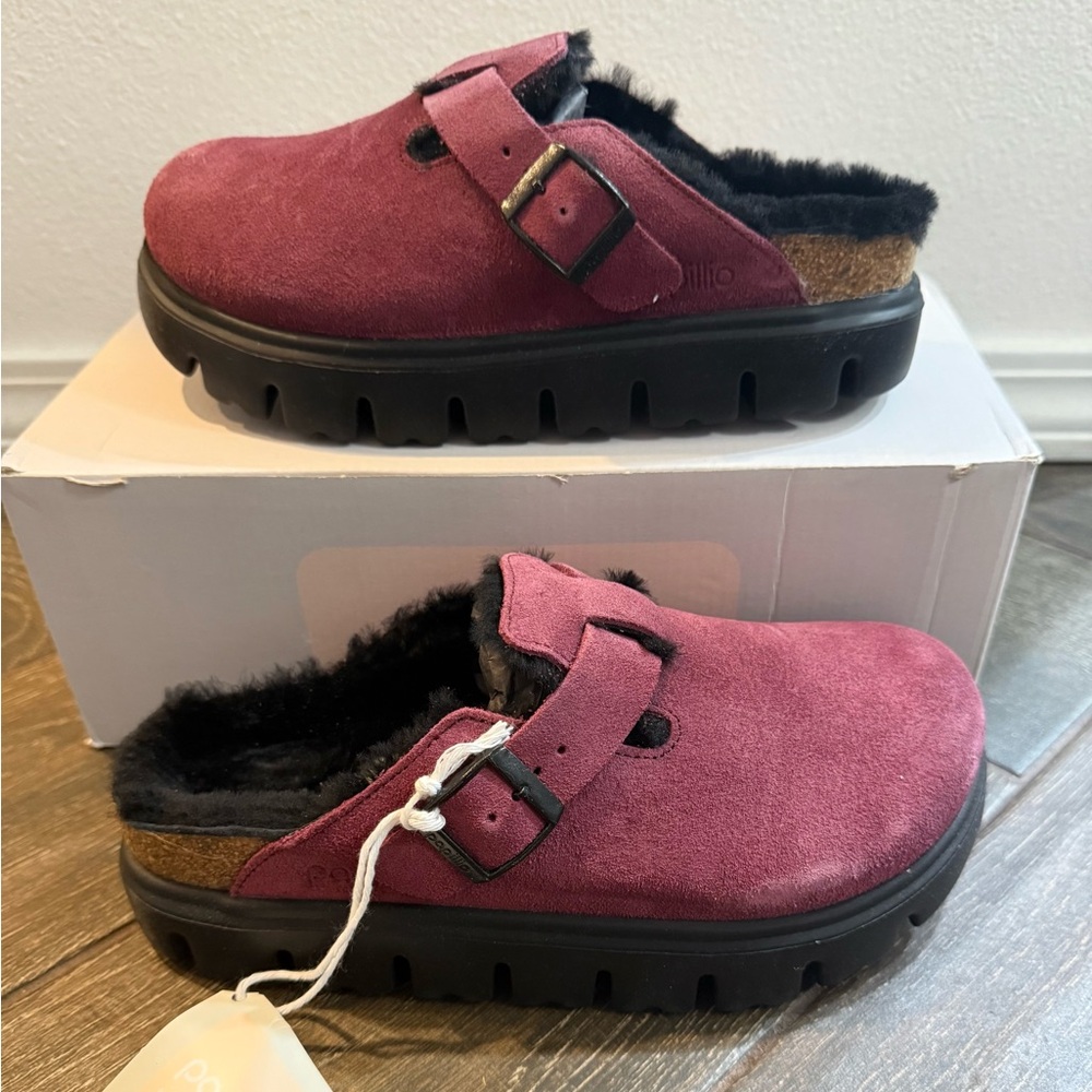 Birkenstock Boston chunky shearling clogs